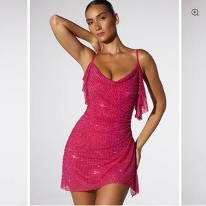 Oh Polly Fuchsia Embellished Sequin Mini Dress 2